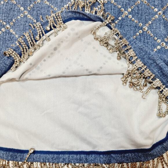 BEACH RIOT x REVOLVE Cassie Mini Skirt in Denim - Picture 4 of 9